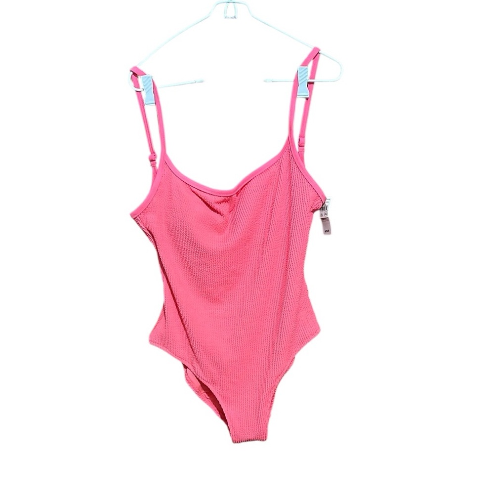 Aerie Textured Scoop One- Piece Swimsuit
